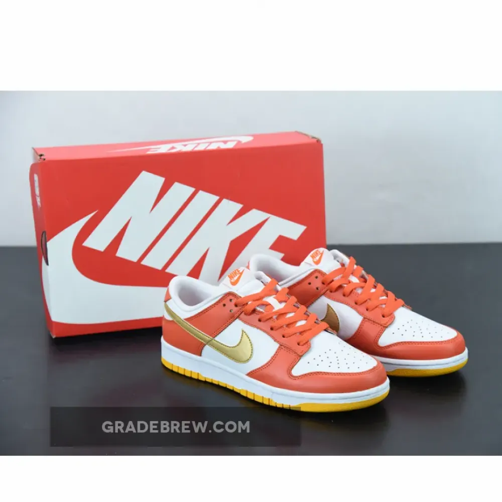Nike Dunk Low Golden Orange/Orange/White/Gold DQ4690-800