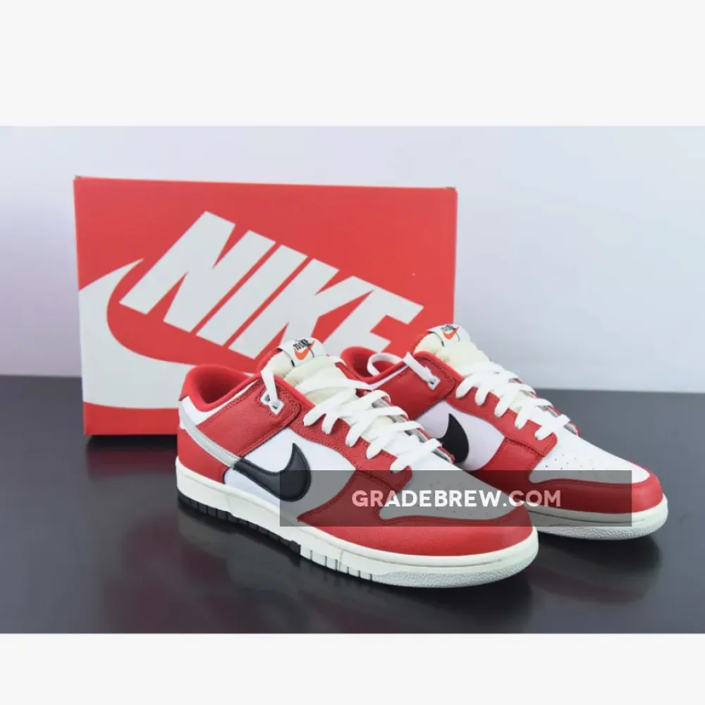Nike Dunk Low Chicago Split University Red/Black/Light Silver DZ2536-600