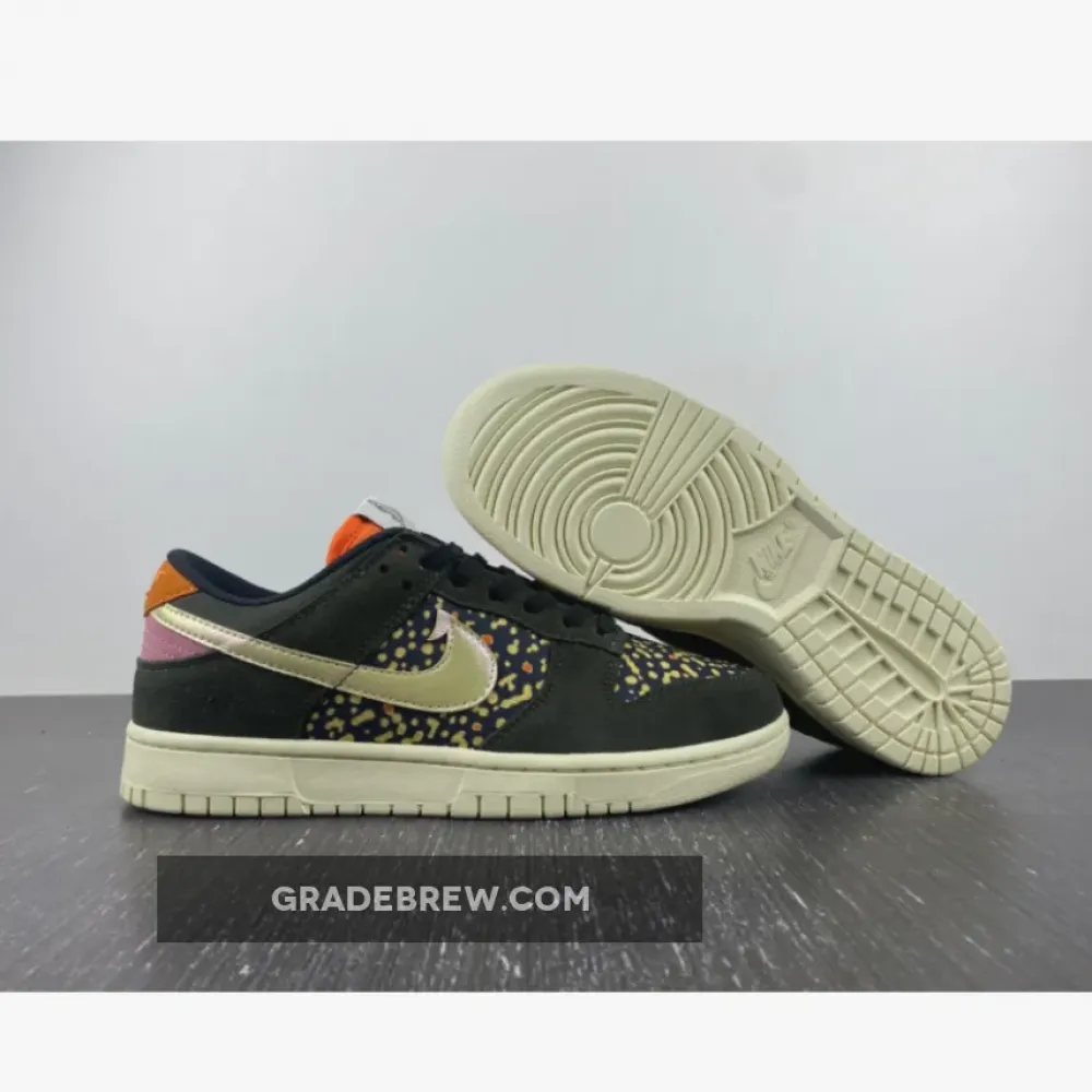 Nike Dunk Low Rainbow Trout Sequoia/Alabaster-Safety Orange FN7523-300
