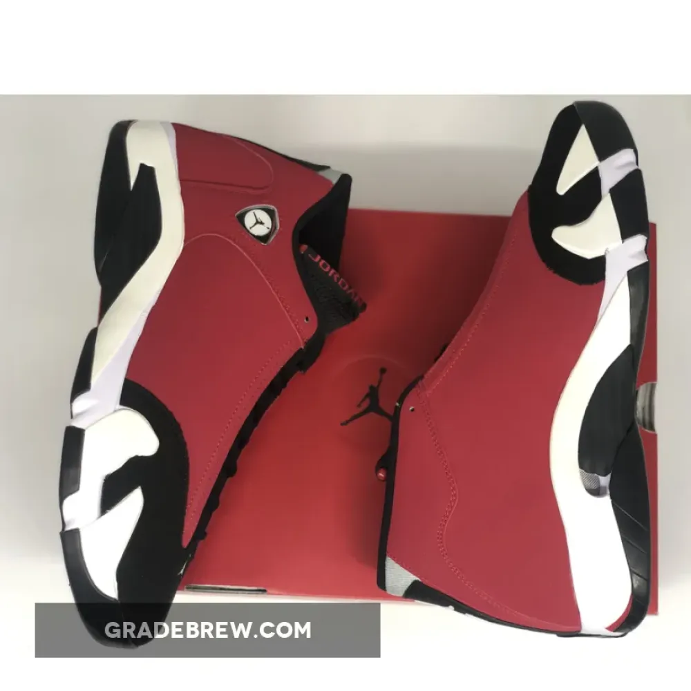 Air Jordan 14 Black/Gym Red-White-Off White 487471-006