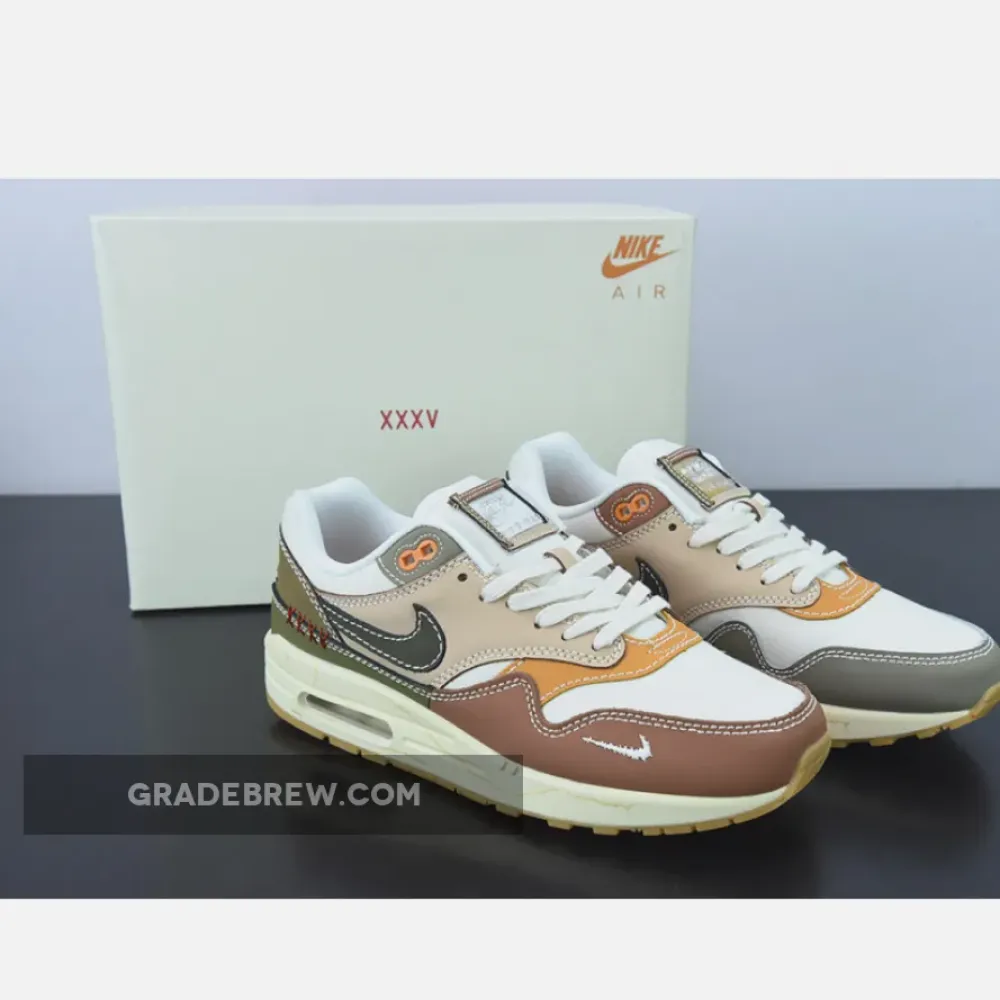 Nike Air Max 1 Premium Wabi-Sabi Olive/Sand/Orange DQ8656-133