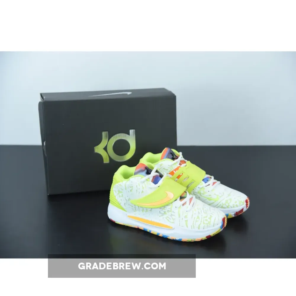Nike KD 14 Cyber Yellow/Orange/Purple CZ0170-101
