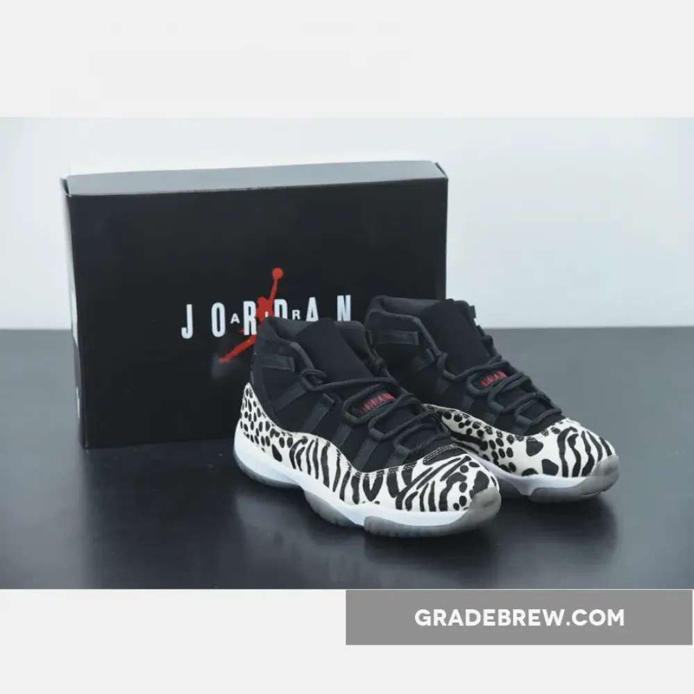 Air Jordan 11 Animal Instinct Black/White/Red AR0715-010