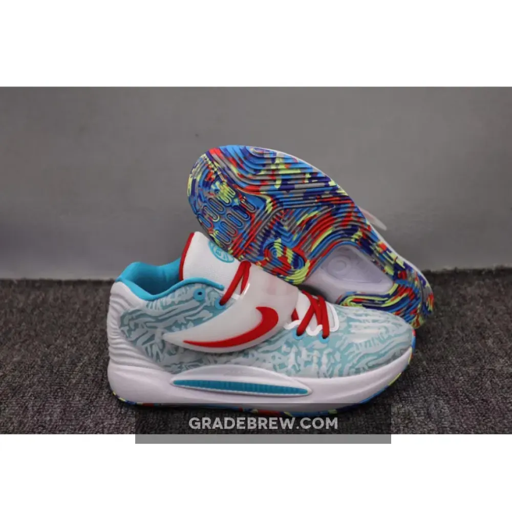 Nike KD 14 Abstract Red/Grey/White