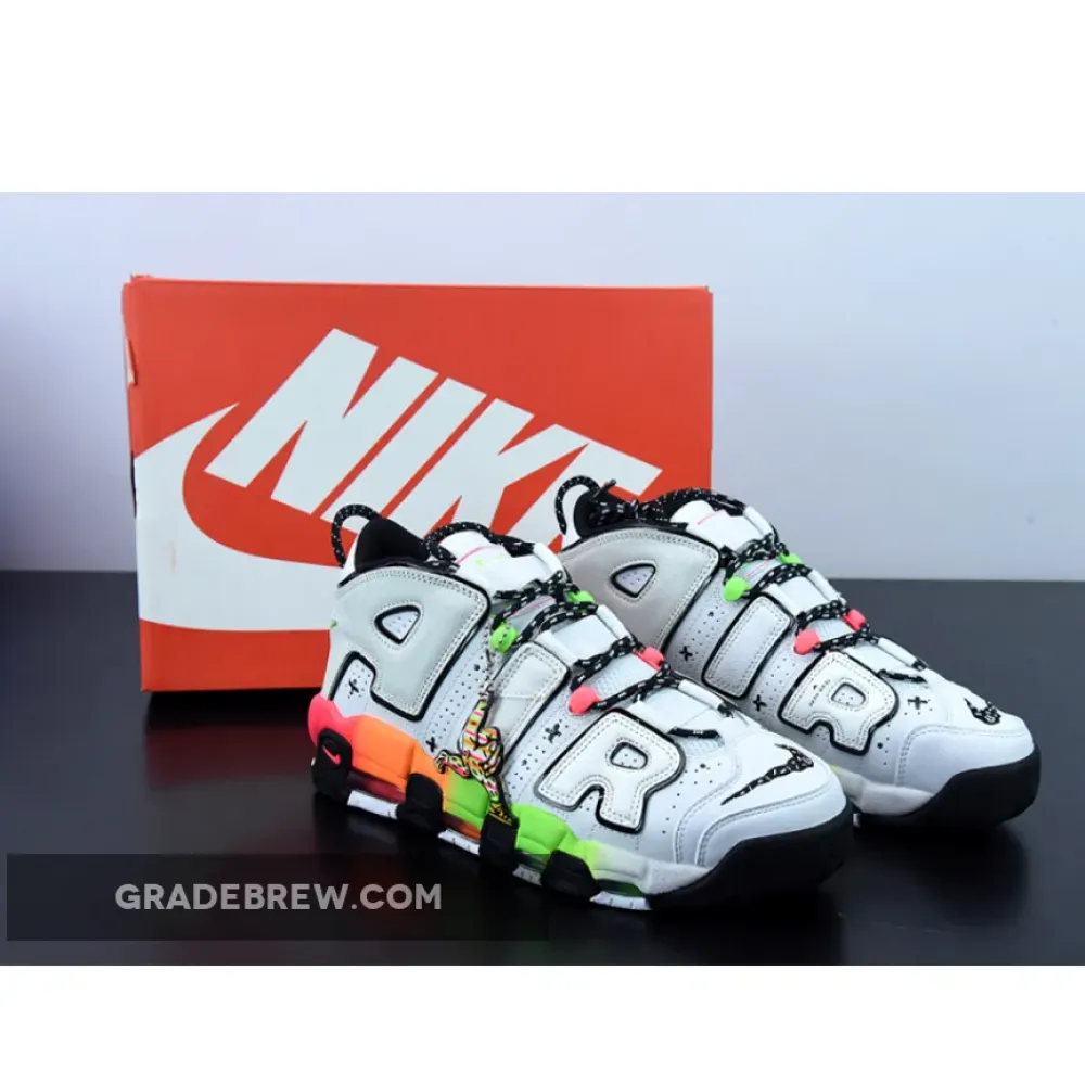 Nike Air More Uptempo Gradient Midsoles White/Total Orange/Green DV1233-111