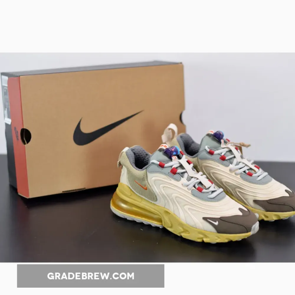 Nike Air Max 270 React Cactus Trails Gold/Sail/Red CT2864-200