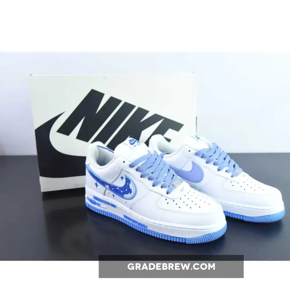 Nike Air Force 1 Low Custom White/Blue/Light Blue