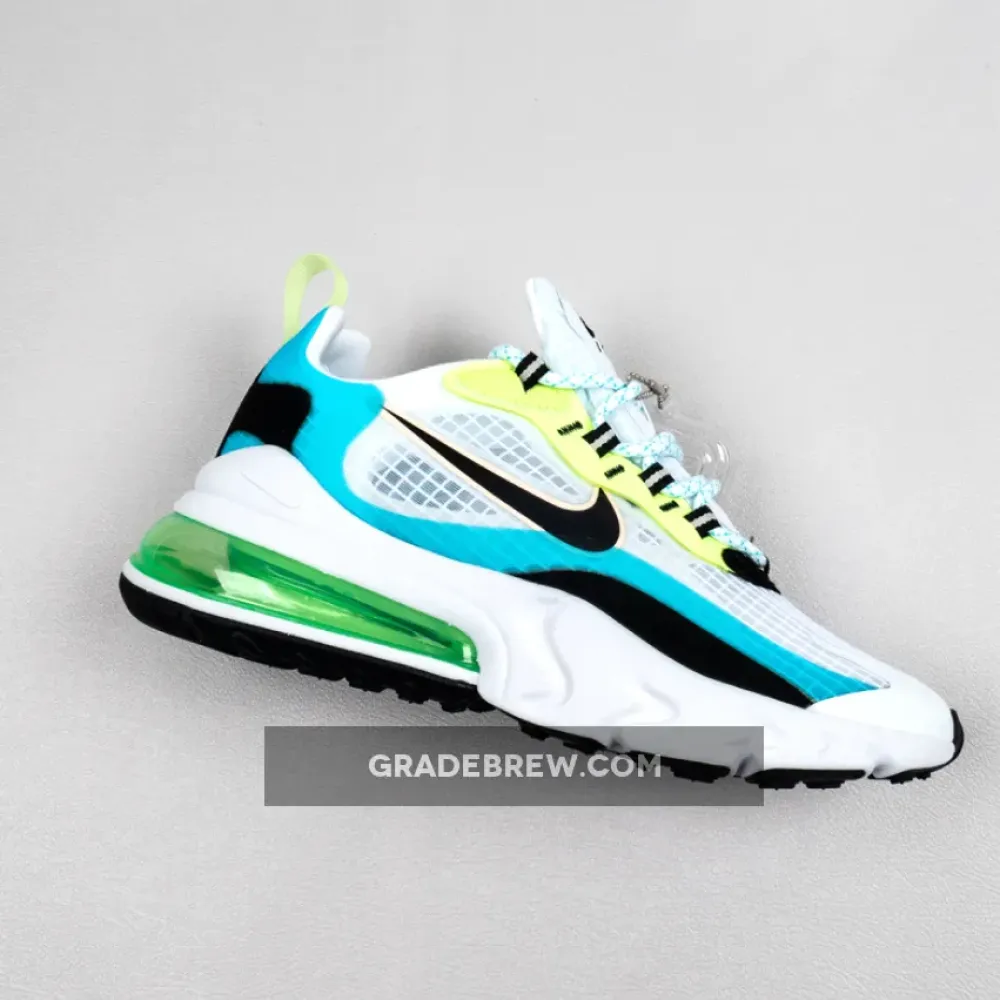 Nike Air Max 270 React SE Oracle Aqua/White-Green-Black CT1265-300