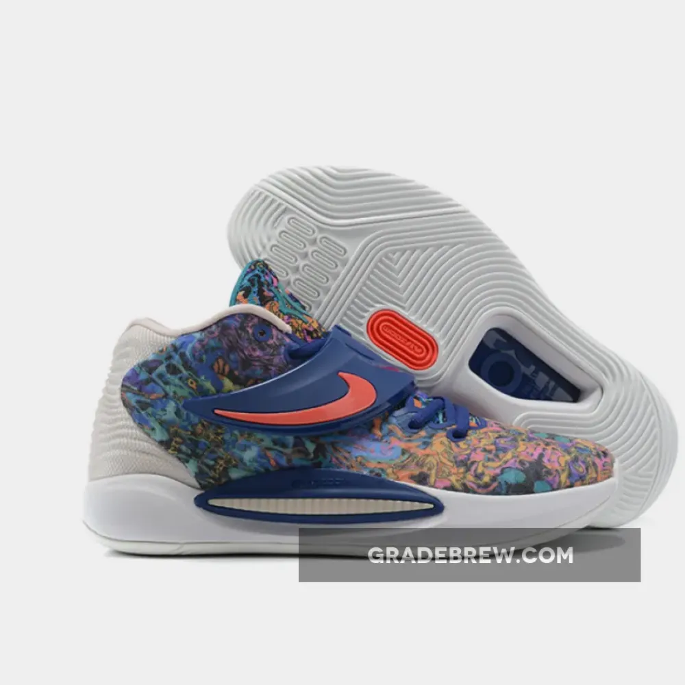 Nike KD 14 Deep Royal Blue/Pale Coral-Coconut Milk CW3935-400