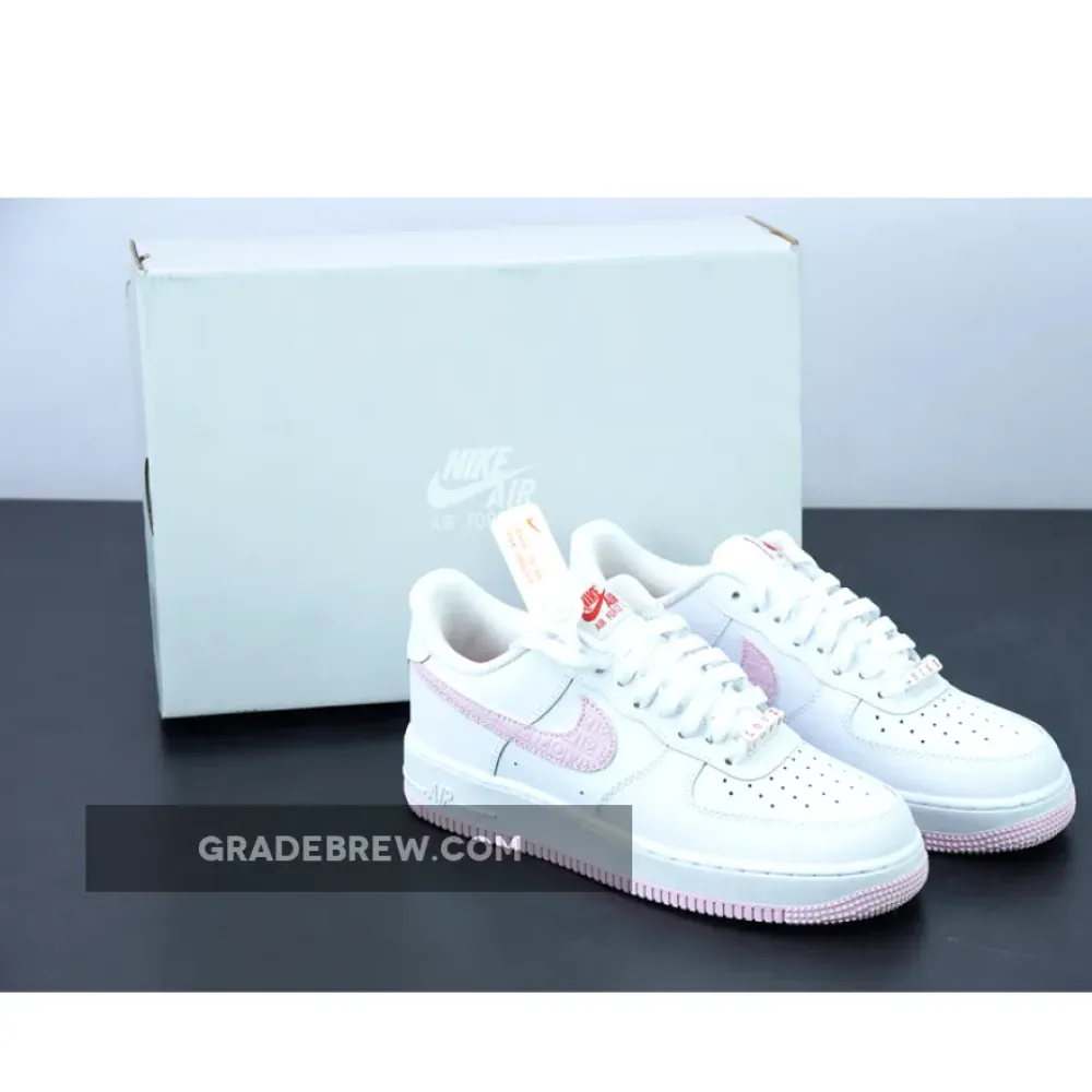 Nike Air Force 1 Valentine’s Day 2022 White/University Red/Atmosphere DQ9320-100