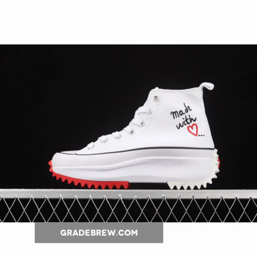 Converse Run Star Hike High Made With Love White/Red/Black 571874C