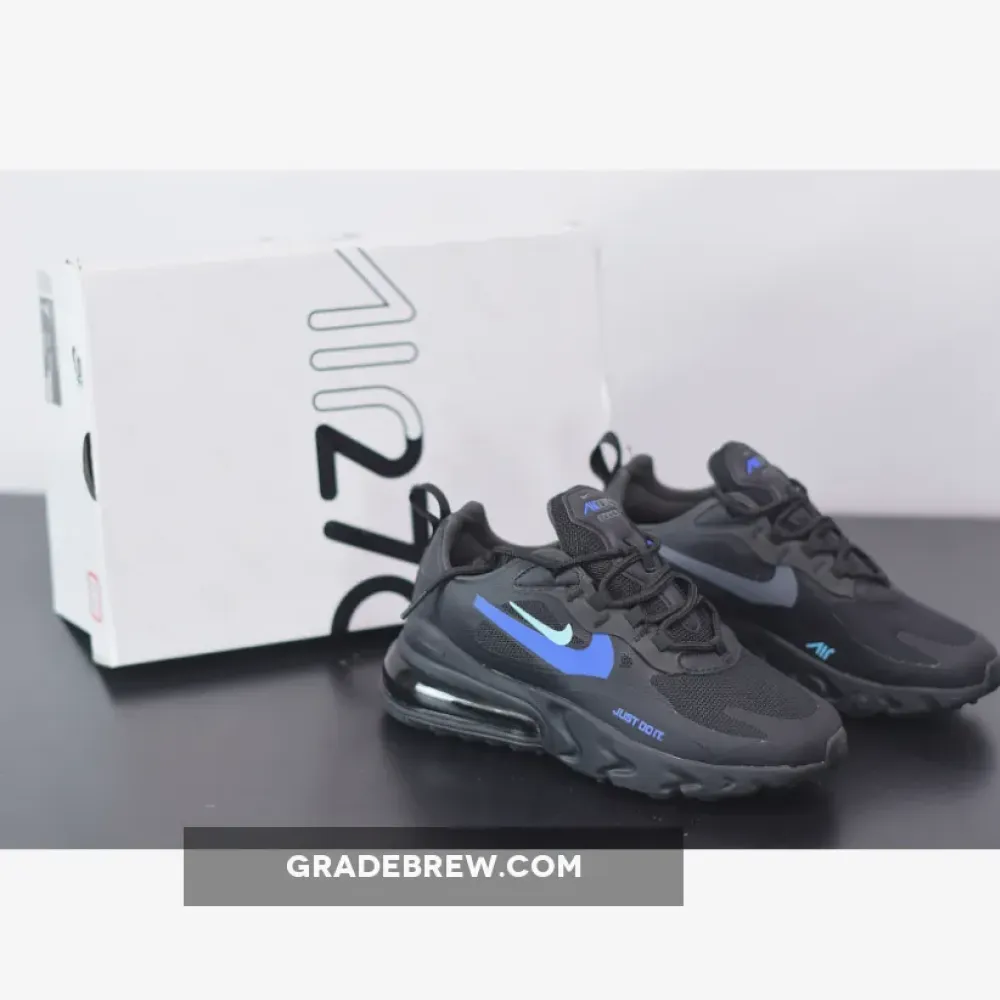 Nike Air Max 270 React Just Do It Blue/Black/Transparent CT2203-001