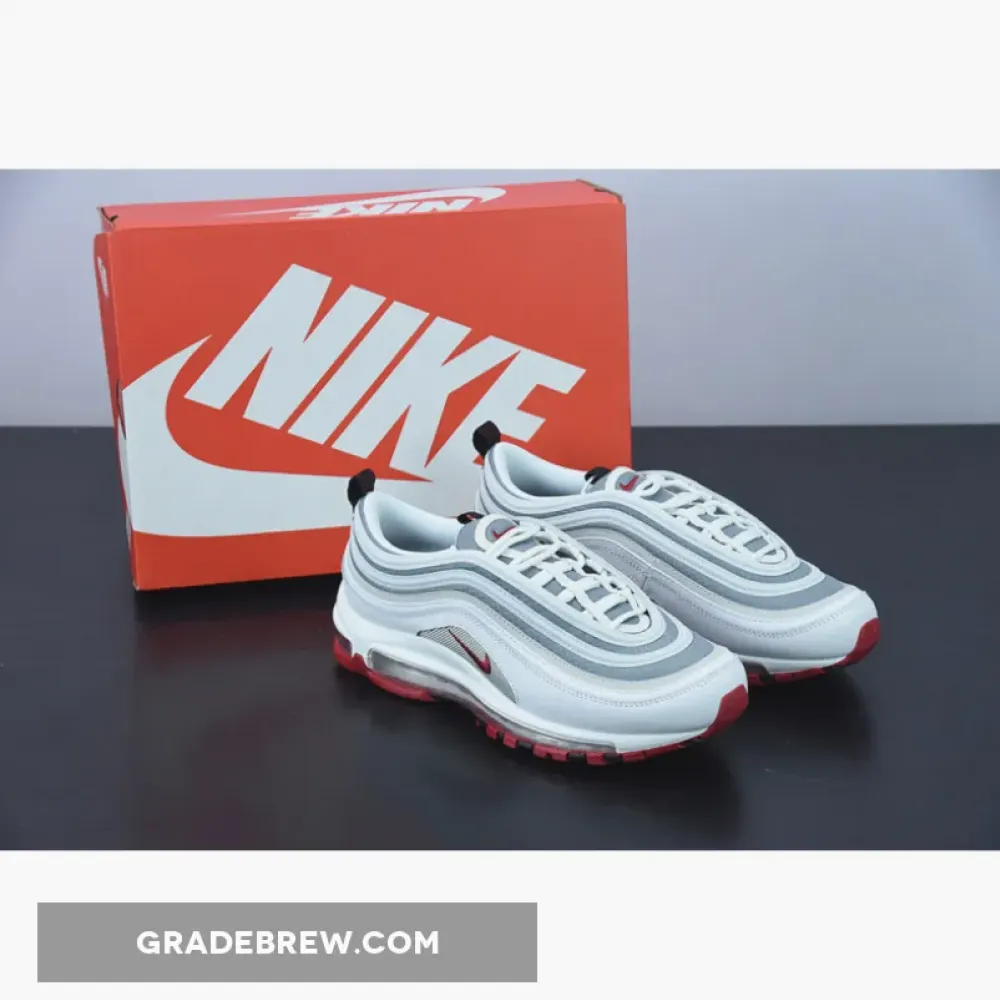 Nike Air Max 97 White Bullet Grey-Red/White DM0027-100