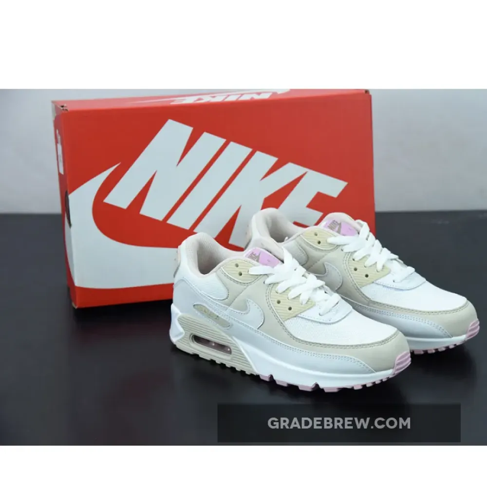 Nike Air Max 90 Summit White Light Orewood Brown/Pink CT1873-500