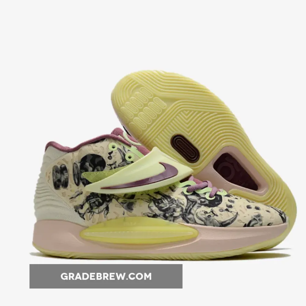 Nike KD 14 Surrealism Cream/Purple/Light Yellow CW3935-300