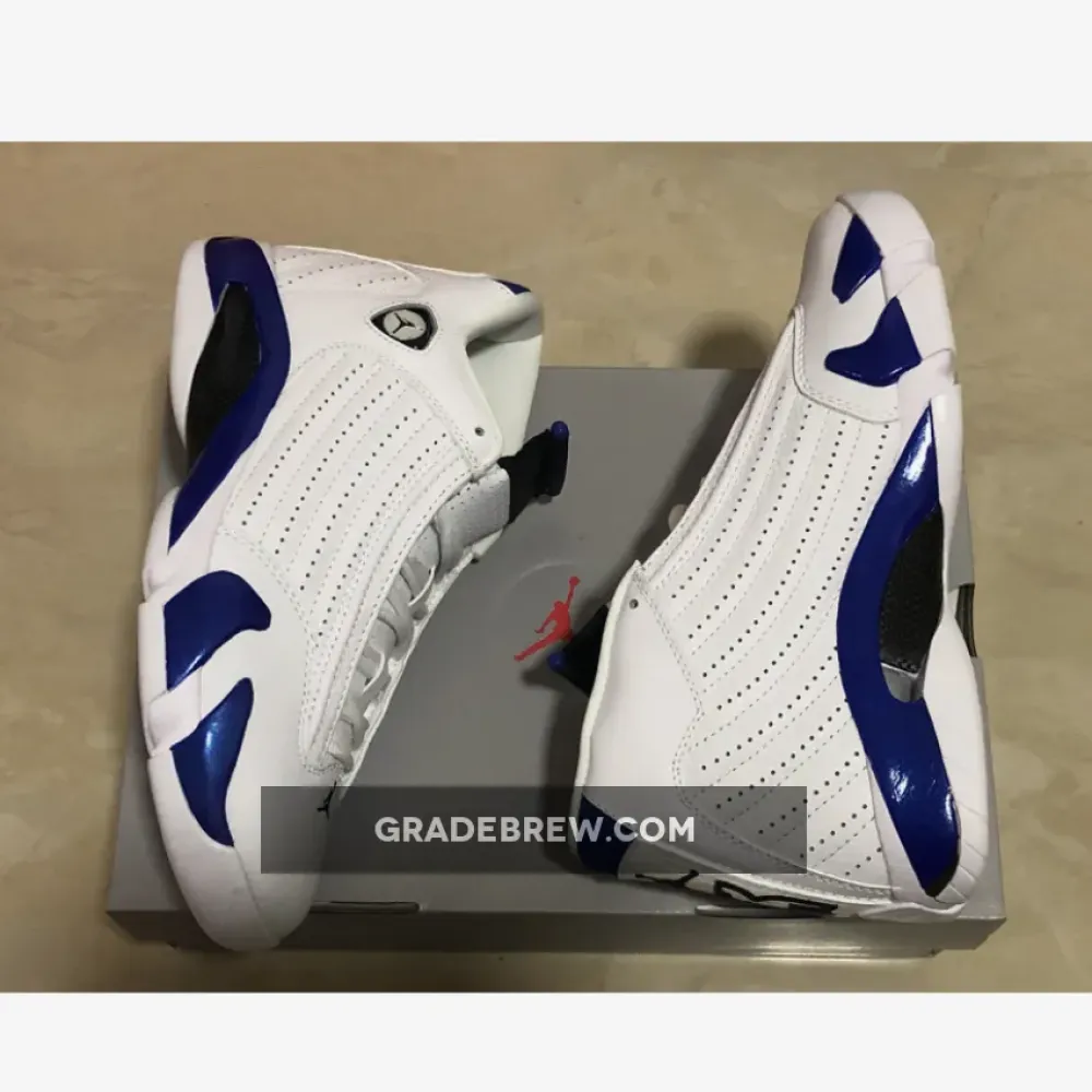 Air Jordan 14 Hyper Royal White/Black/Hyper Royal 487471-104