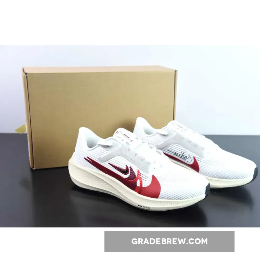 Nike Pegasus 40 White/Red/Multi-Color Photon Dust FB7703-100