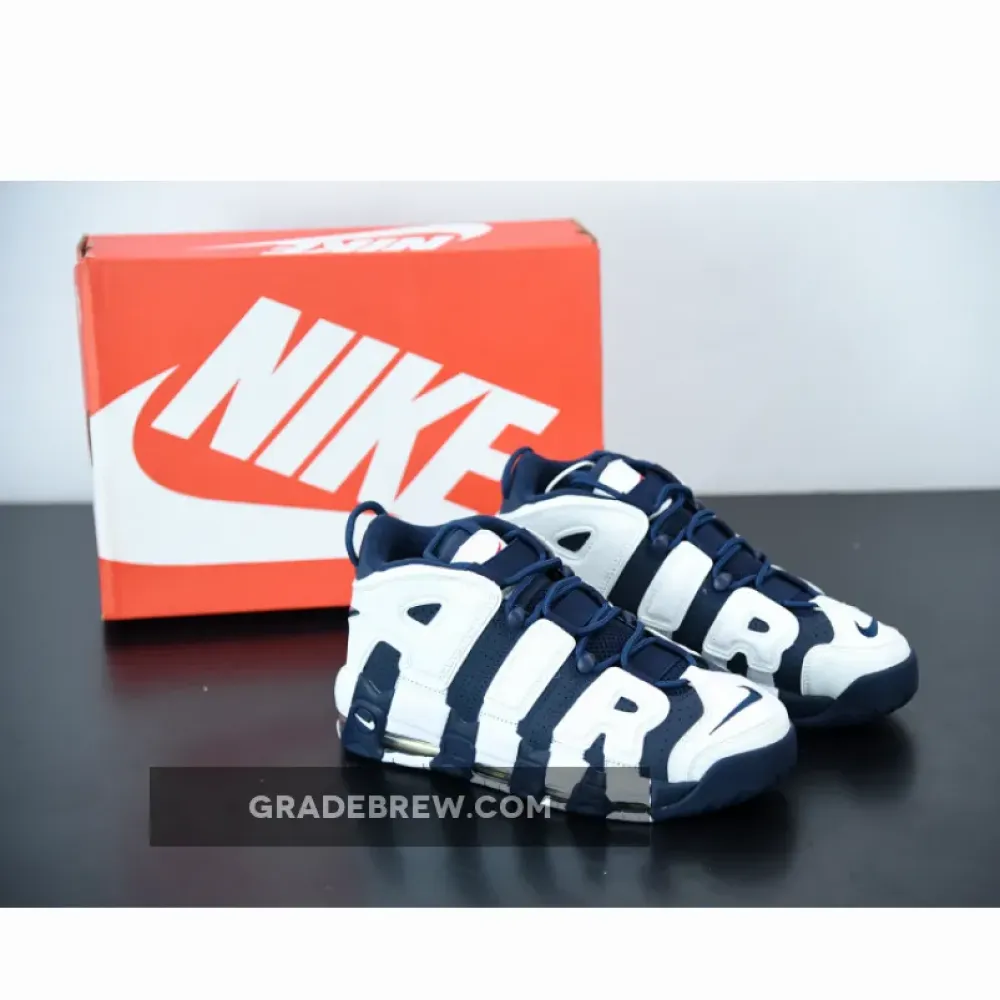 Nike Air More Uptempo Olympic Midnight Navy/White/Metallic Gold 414962-104