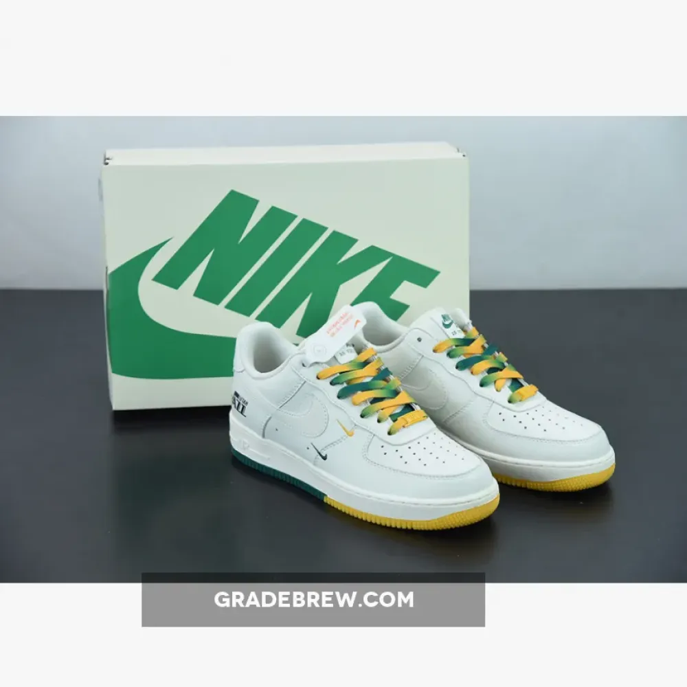 Nike Air Force 1 Low Utah Jazz Cream White/Green/Yellow
