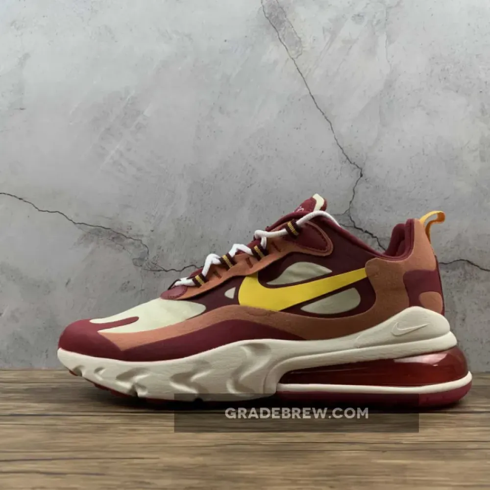 Nike Air Max 270 React Gold/Wine Red/White AO4971-601