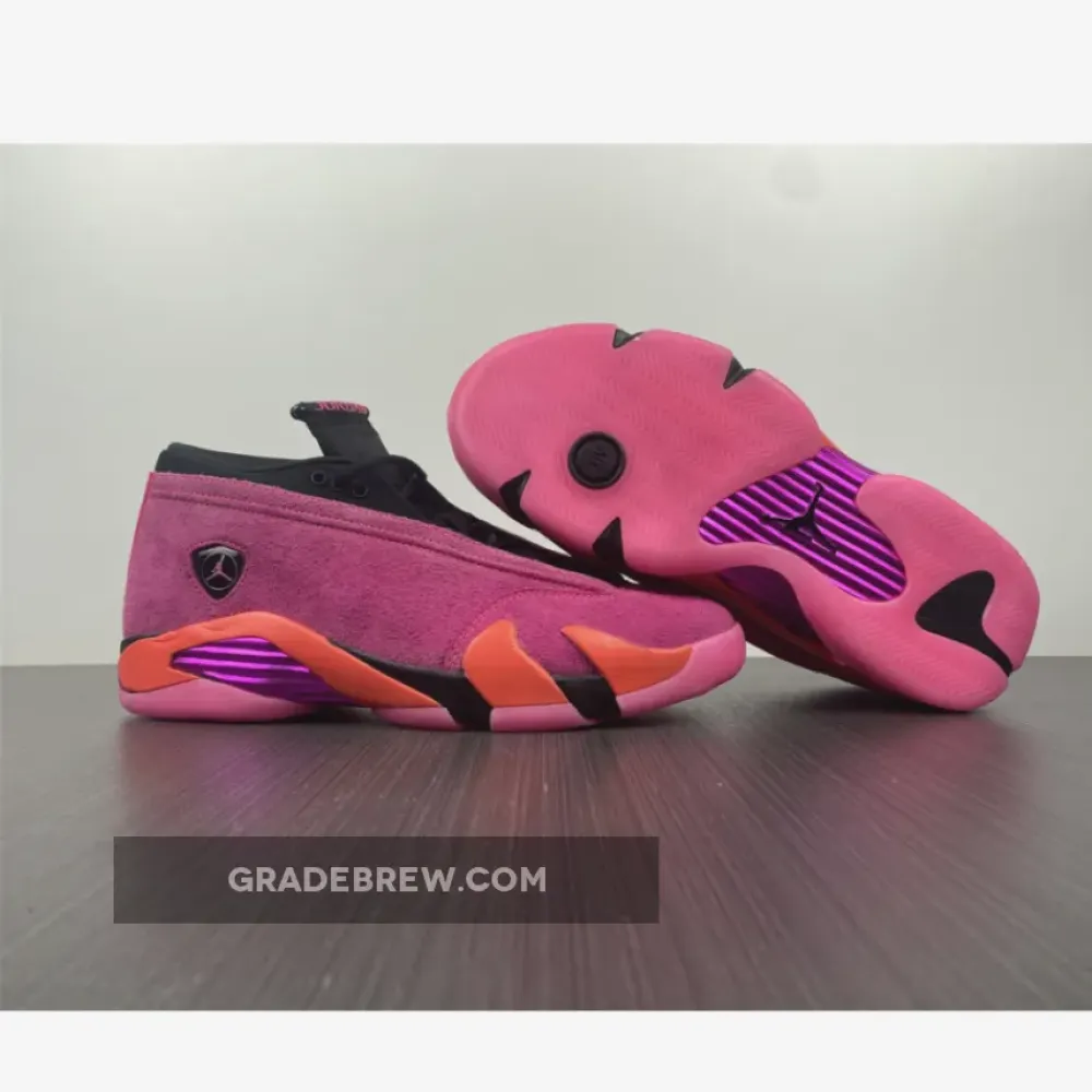 Air Jordan 14 Low Shocking Pink Black/Pink Blast/Flash Crimson DH4121-600