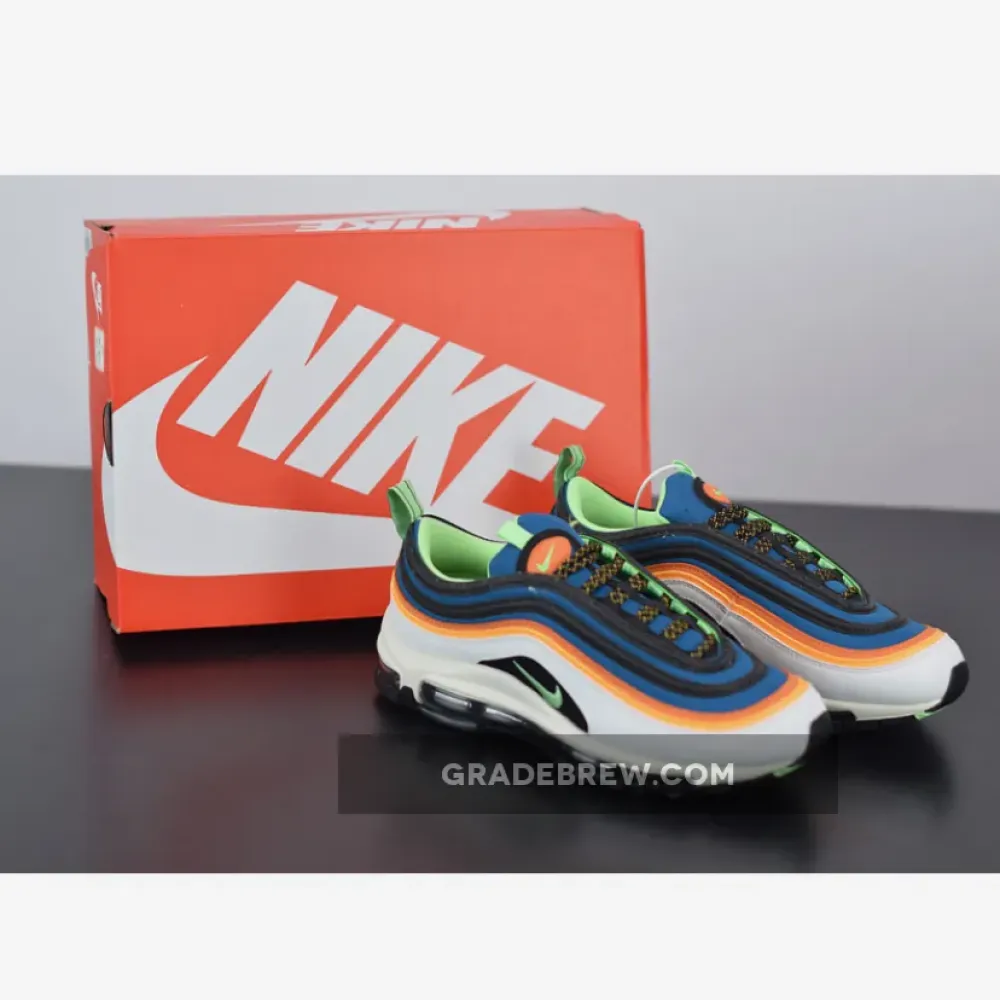 Nike Air Max 97 Illusion Green Black/Green Abyss/Orange CZ7868-300