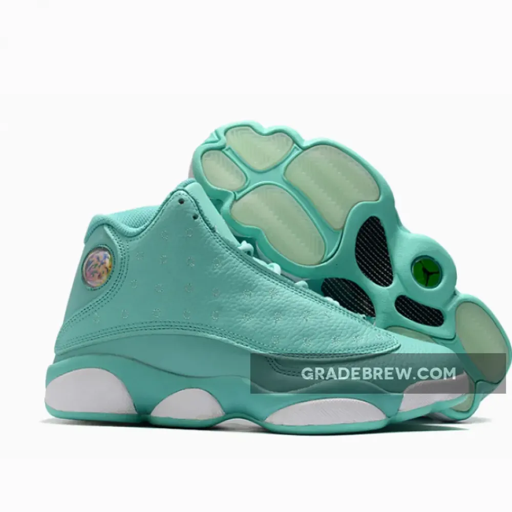 Air Jordan 13 GS What Is Love Green Glow White/Teal/Pink 888165-322