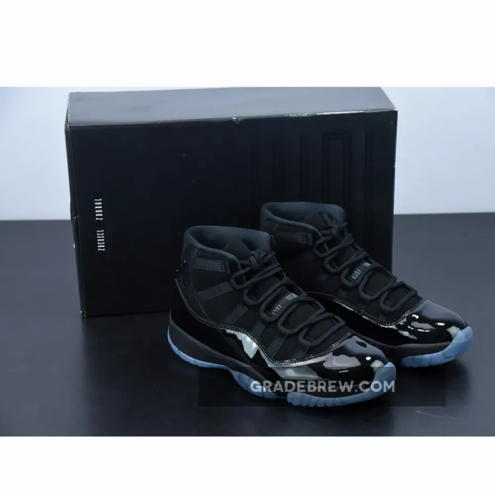 Air Jordan 11 Cap And Gown Black/White/Grey 378037-005