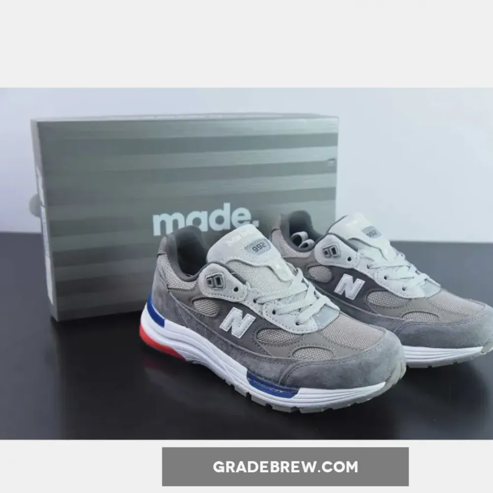 New Balance 992 Grey Red Blue M992AG