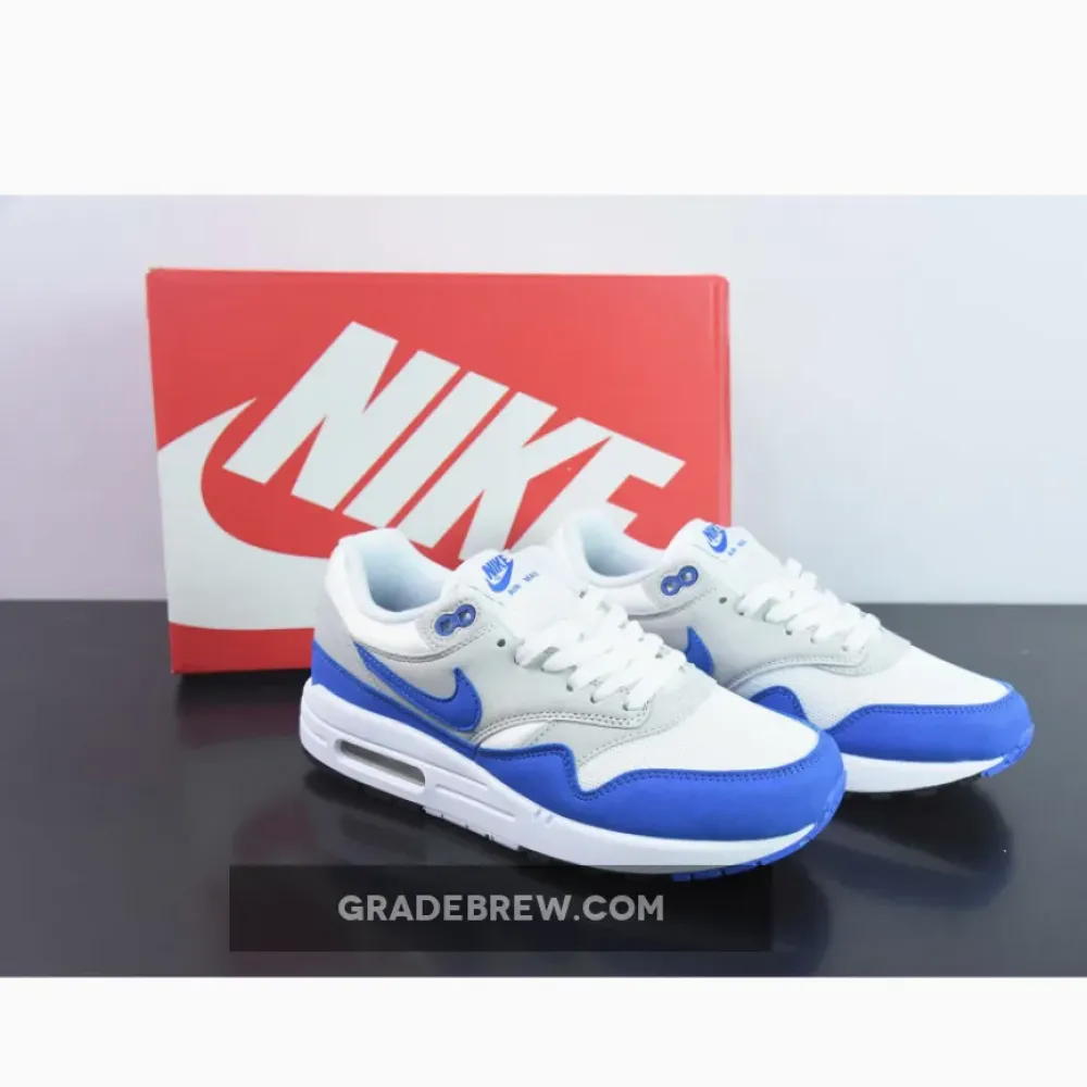 Nike Air Max 1 Anniversary Royal Blue/Beige/White 908375-102