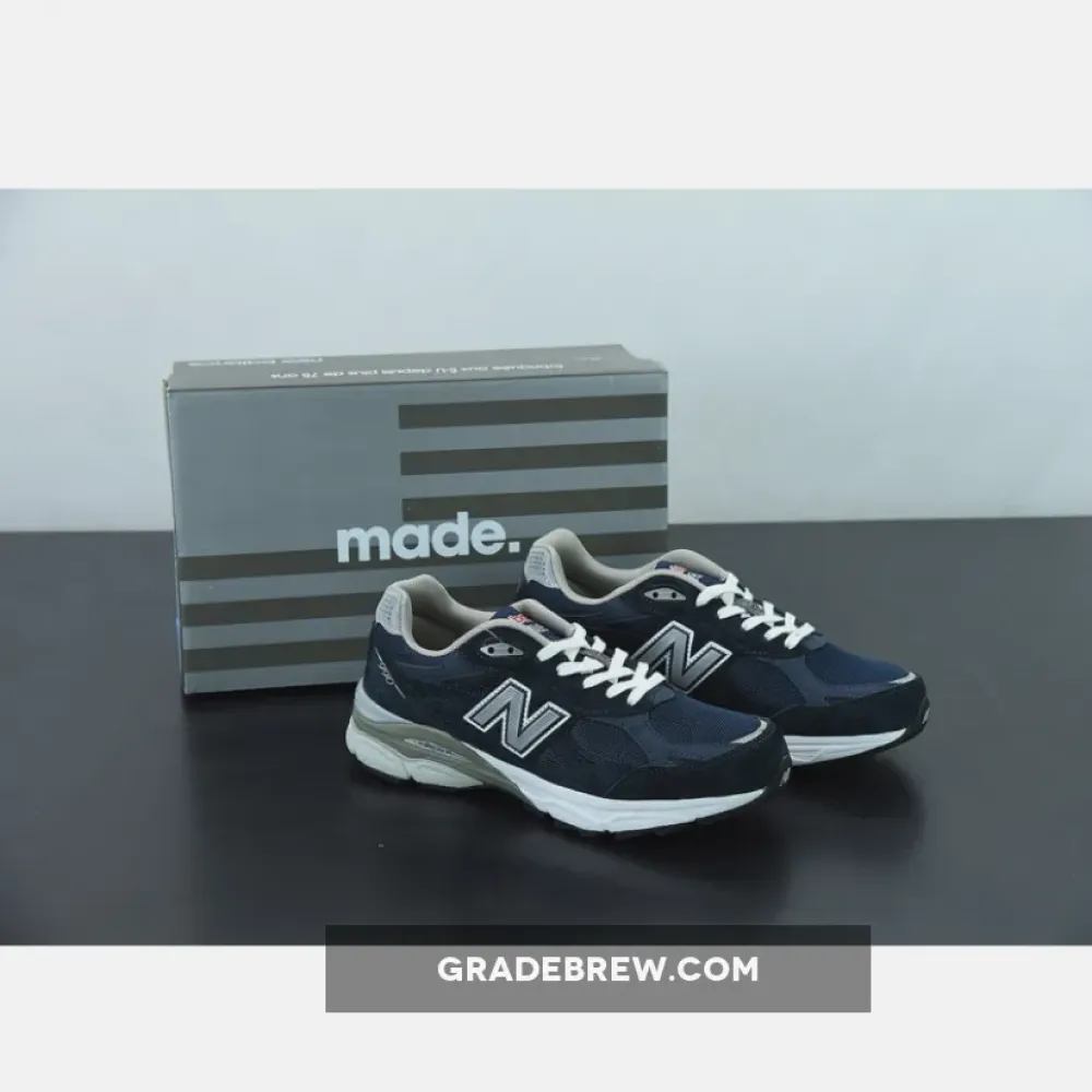 New Balance 990v3 Navy White Grey/Black/White M990NB3