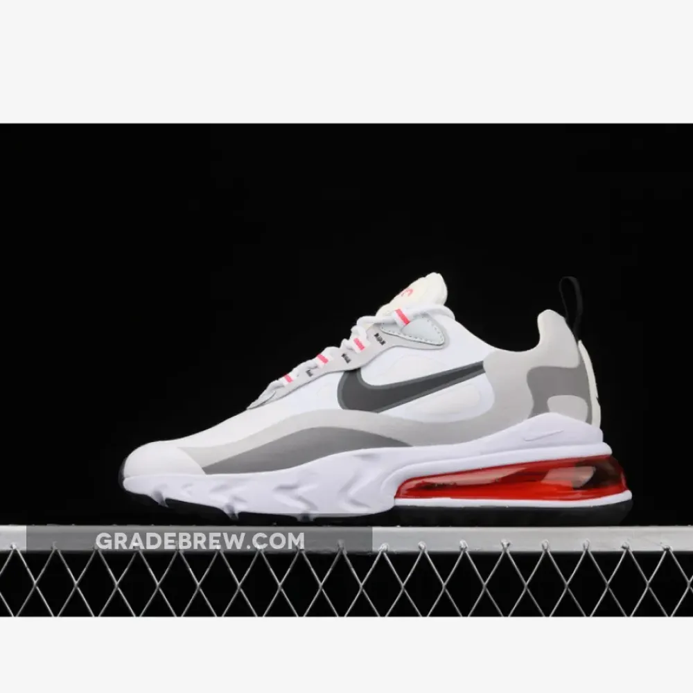 Nike Air Max 270 React White Crimson Black  CT1280-100