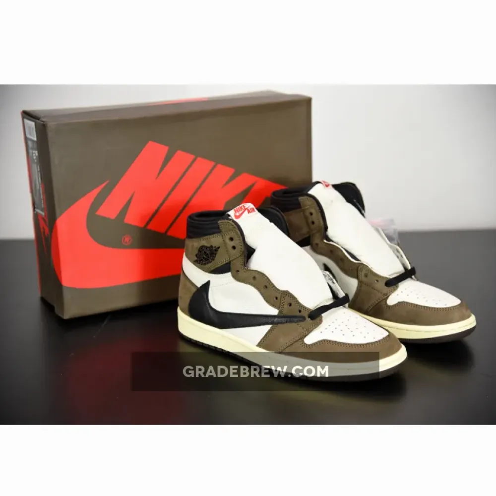 Nike Air Jordan 1 Cactus Jack Brown/Black/Sail CD4487-100