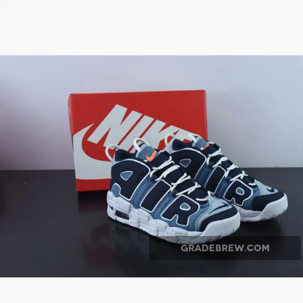 Nike Air More Uptempo Denim White/Total Orange/Obsidian CJ6125-100