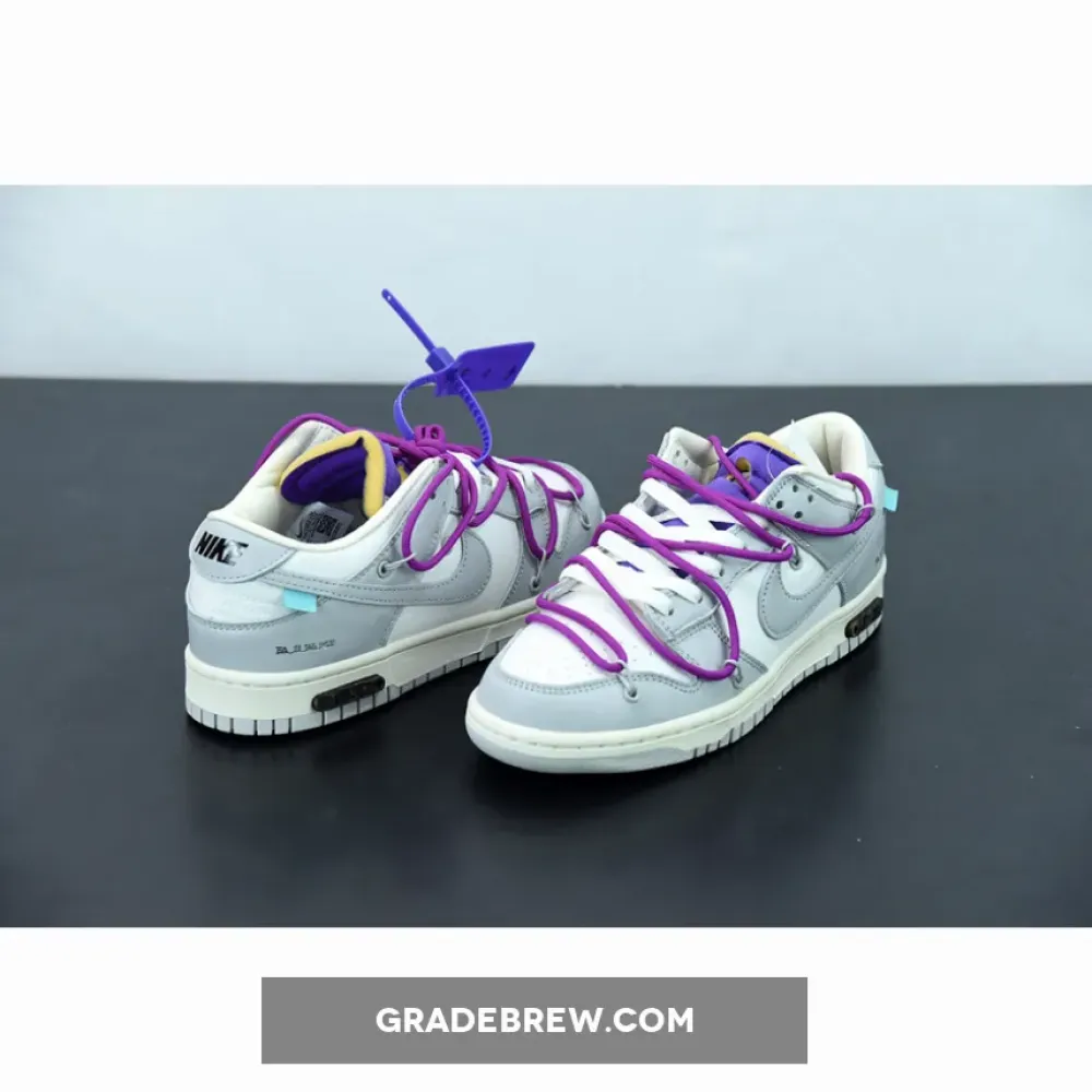 Nike Dunk Low Off-White 28 of 50 Sail/Neutral Grey/Hyper Violet DM1602-111