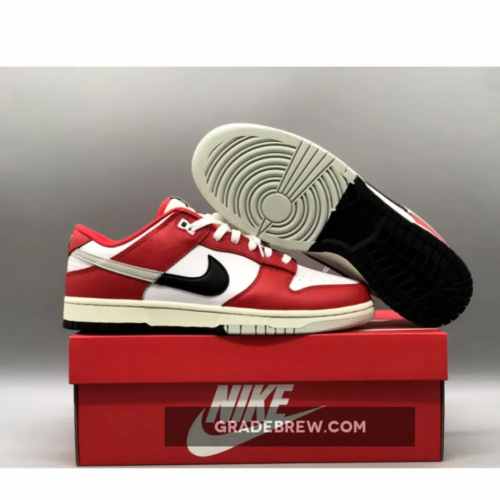 Nike Dunk Low Chicago Split University Red/Black/Light Silver DZ2536-600