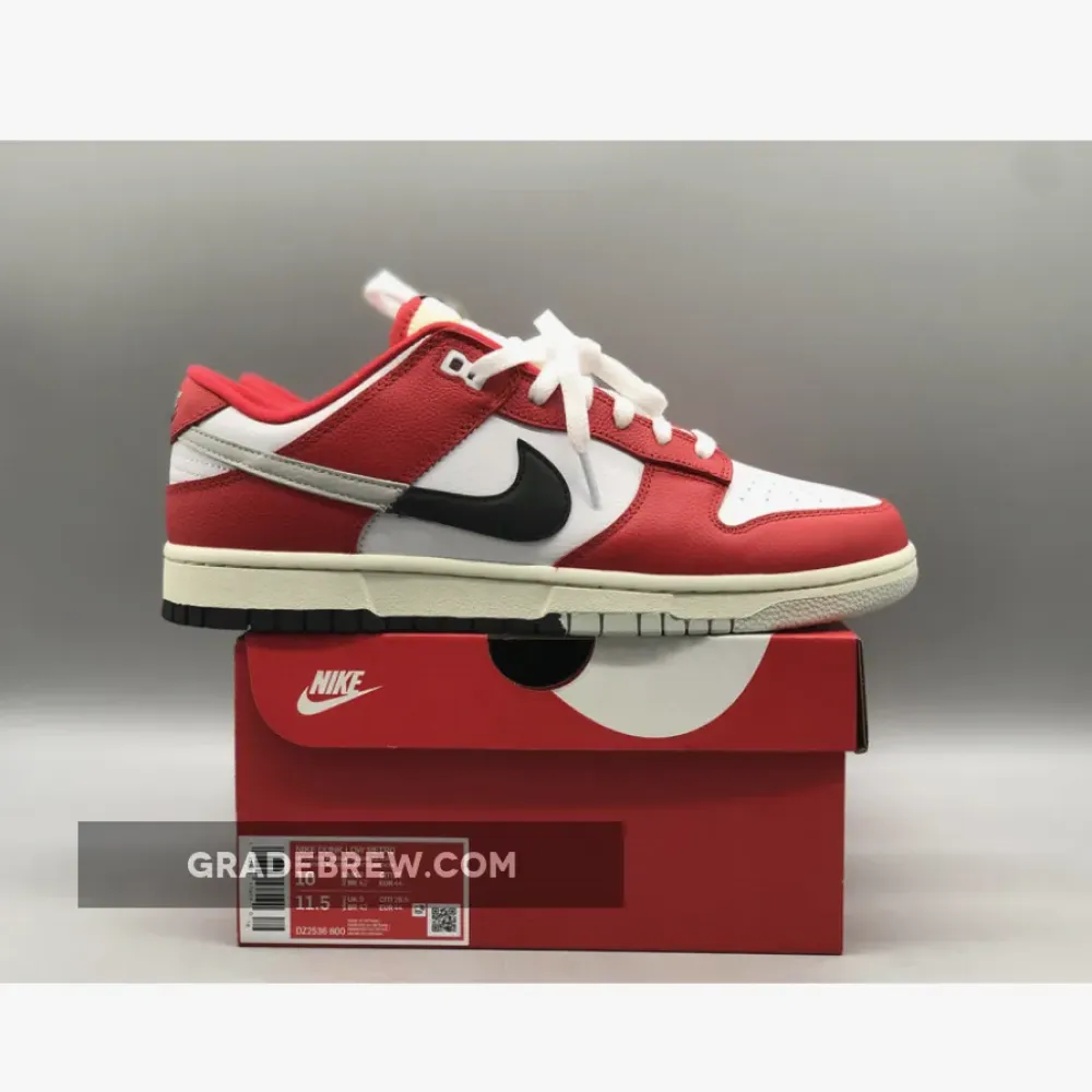 Nike Dunk Low Chicago Split University Red/Black/Light Silver DZ2536-600