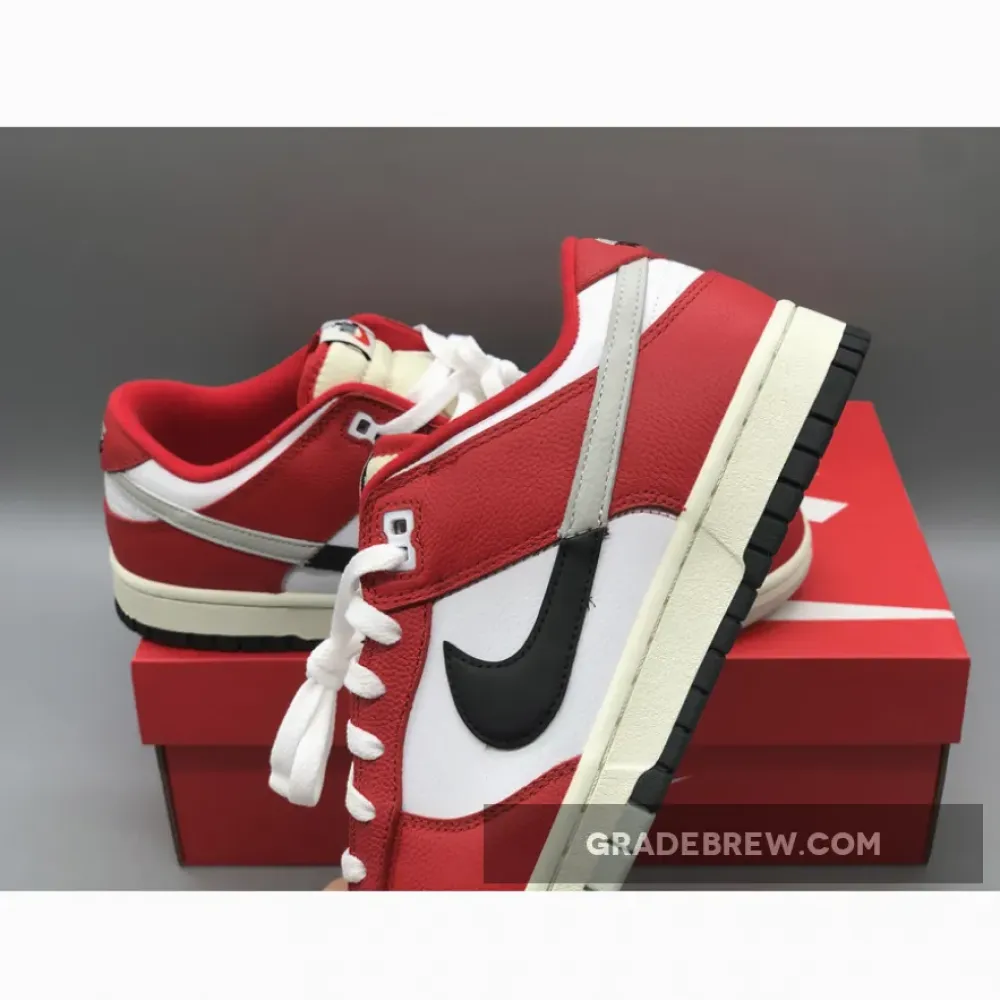 Nike Dunk Low Chicago Split University Red/Black/Light Silver DZ2536-600