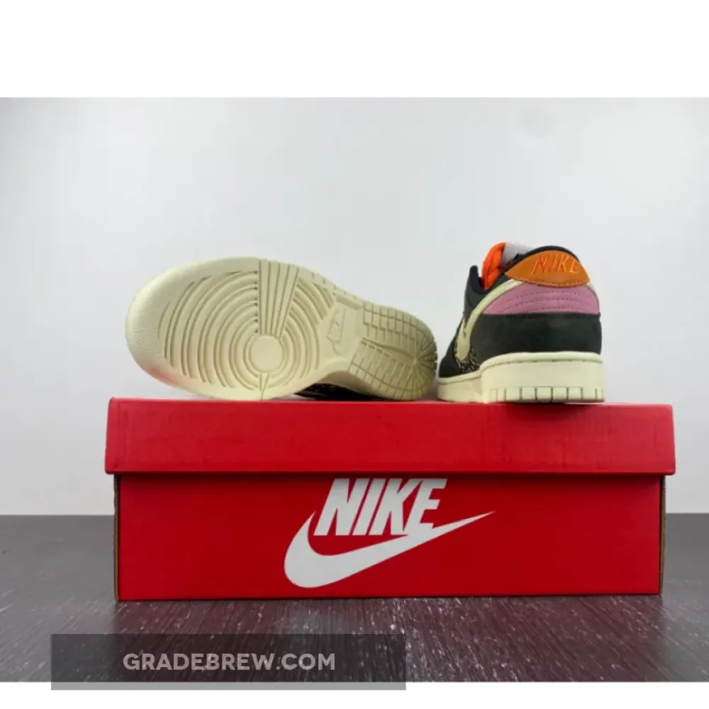 Nike Dunk Low Rainbow Trout Sequoia/Alabaster-Safety Orange FN7523-300