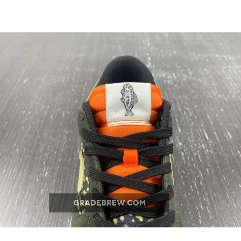 Nike Dunk Low Rainbow Trout Sequoia/Alabaster-Safety Orange FN7523-300