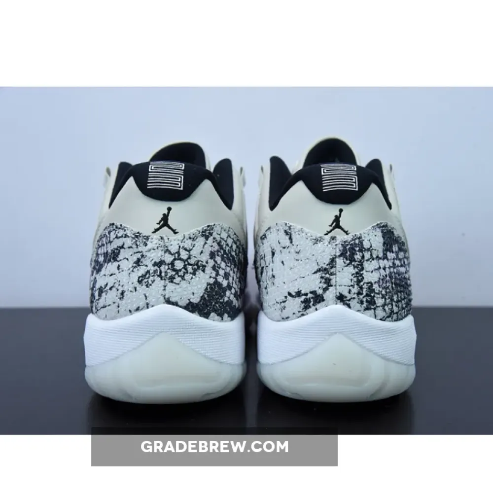 Air Jordan 11 Low Snakeskin Light Bone/Black/Silver CD6846-002