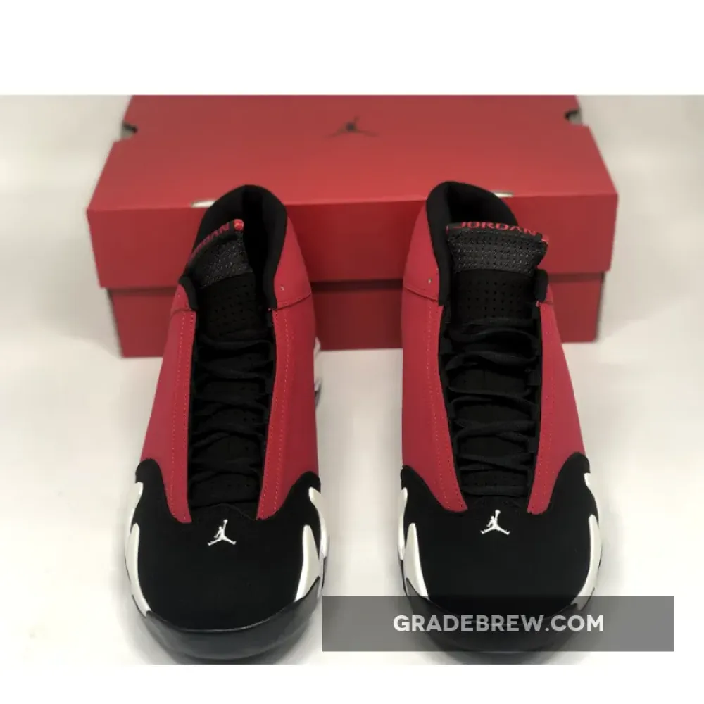 Air Jordan 14 Black/Gym Red-White-Off White 487471-006