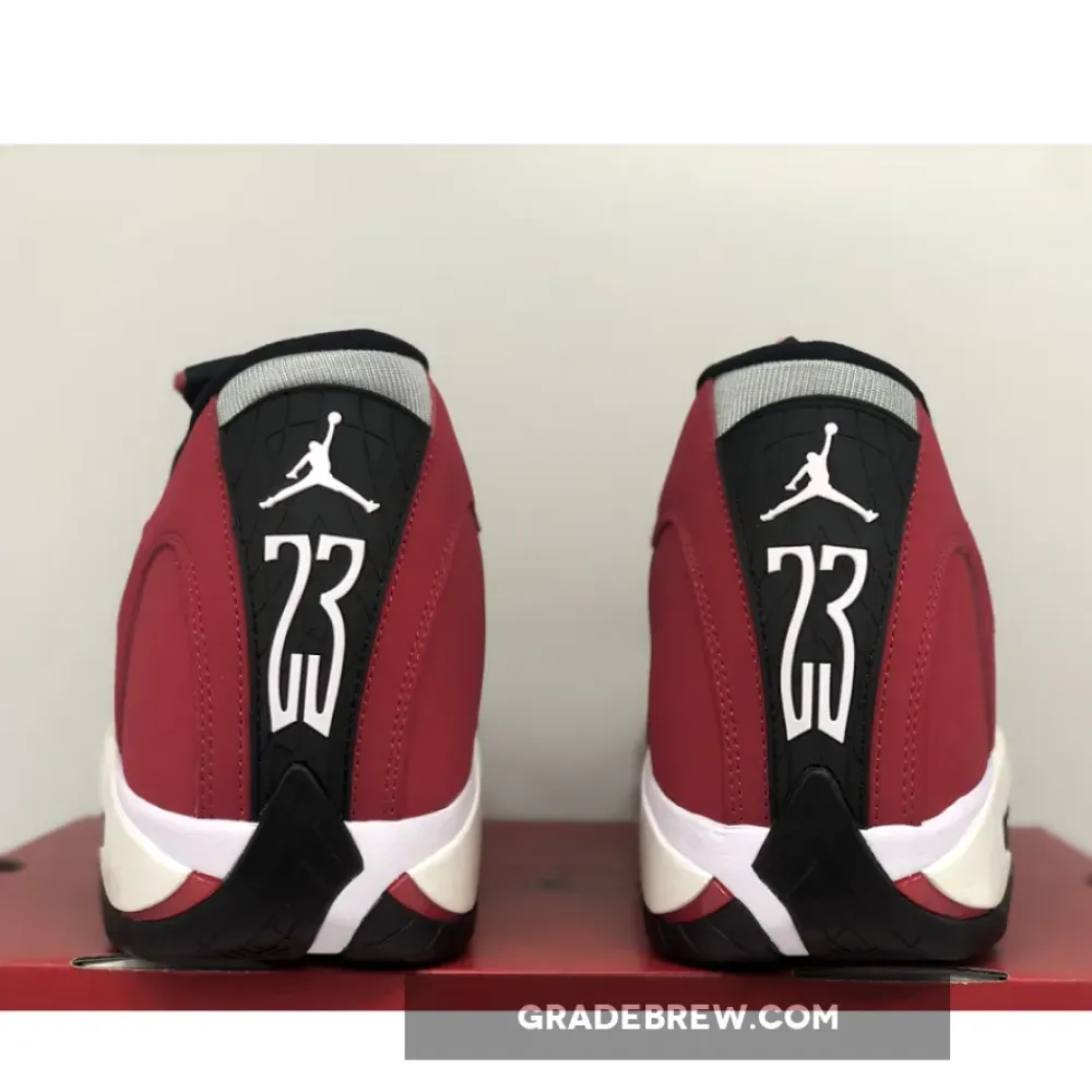 Air Jordan 14 Black/Gym Red-White-Off White 487471-006