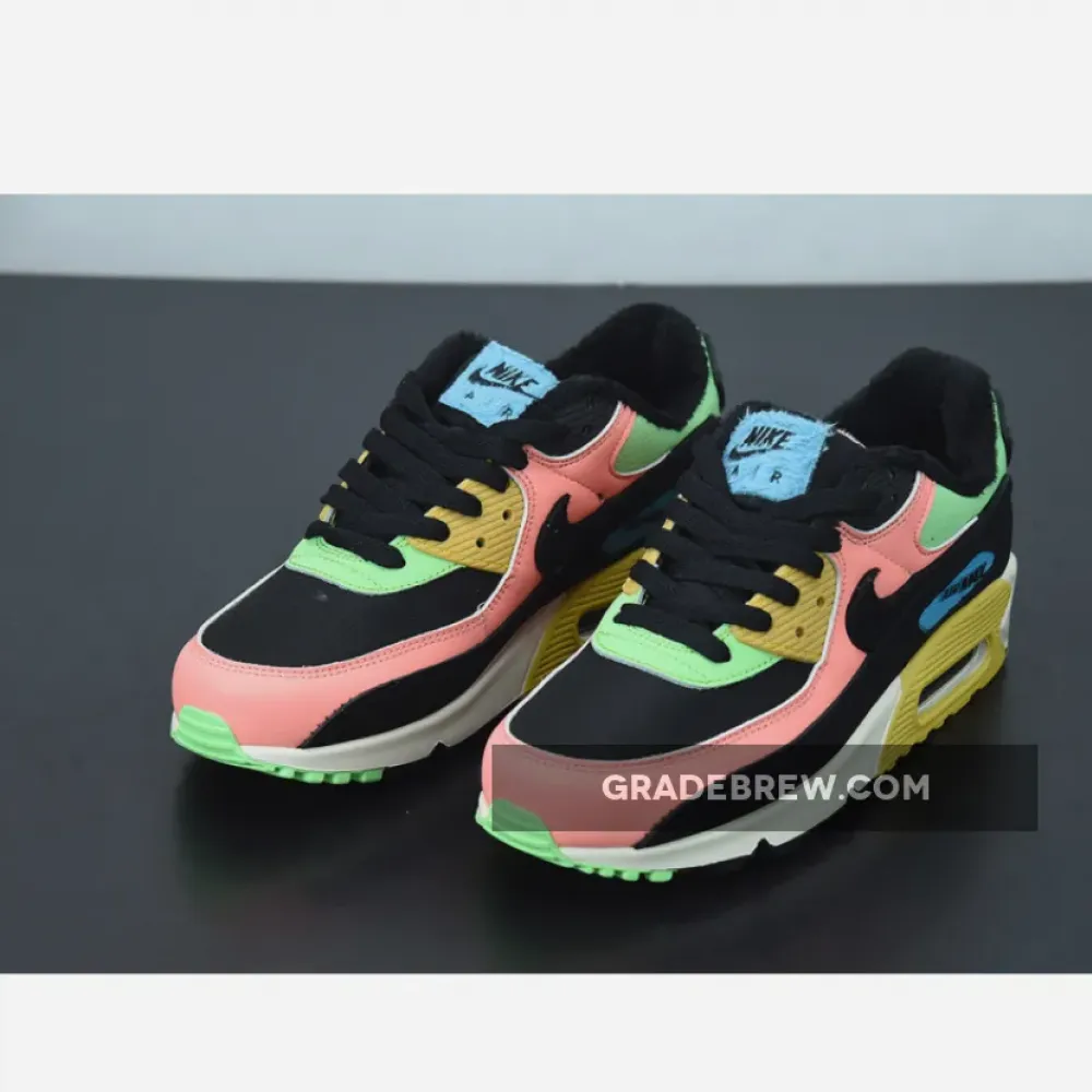 Nike Air Max 90 Multi-Color Black/Peach/Green CT1891-600