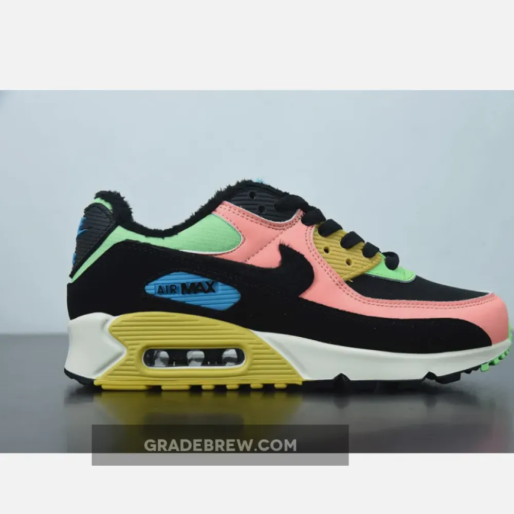 Nike Air Max 90 Multi-Color Black/Peach/Green CT1891-600