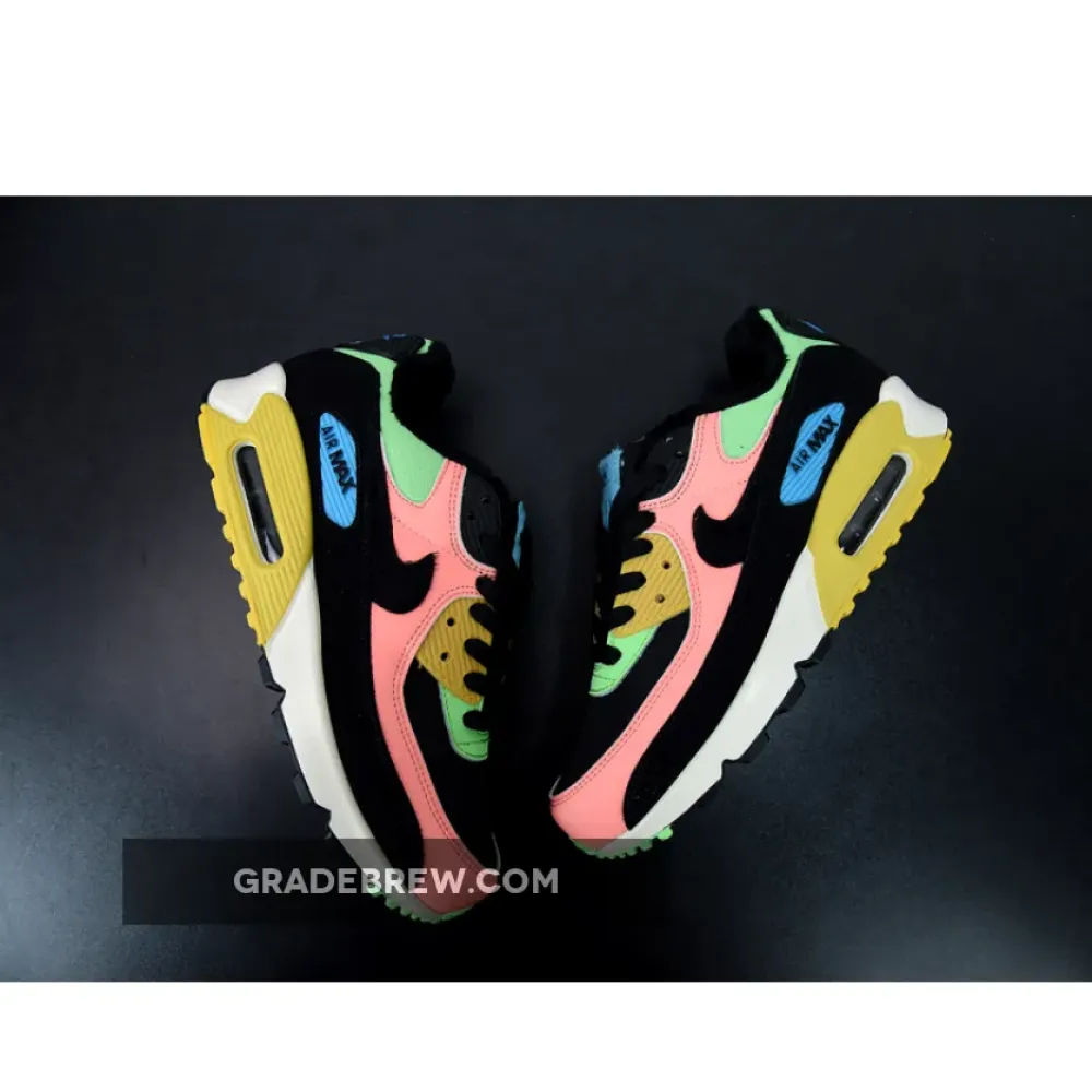 Nike Air Max 90 Multi-Color Black/Peach/Green CT1891-600
