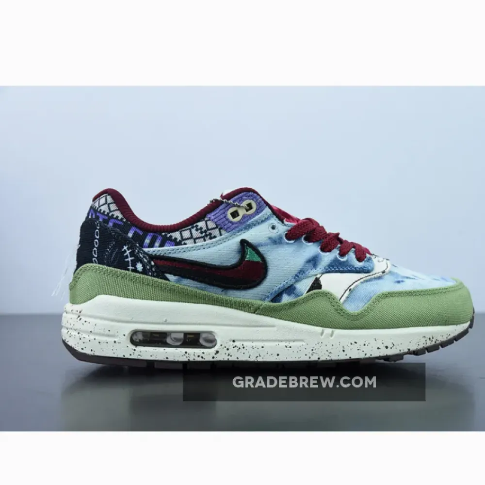 Nike Air Max 1 Mellow Oil Green Sail/Multi-Color/Red DN1803-300