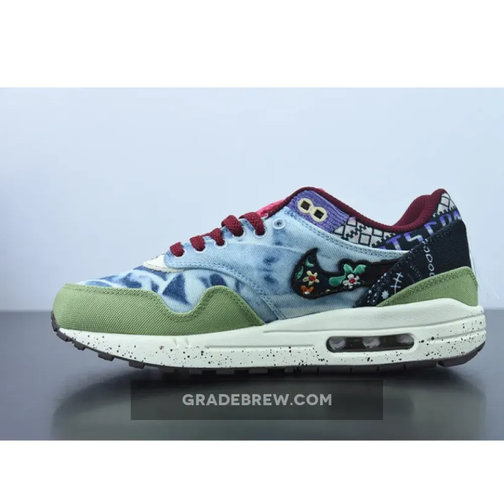 Nike Air Max 1 Mellow Oil Green Sail/Multi-Color/Red DN1803-300