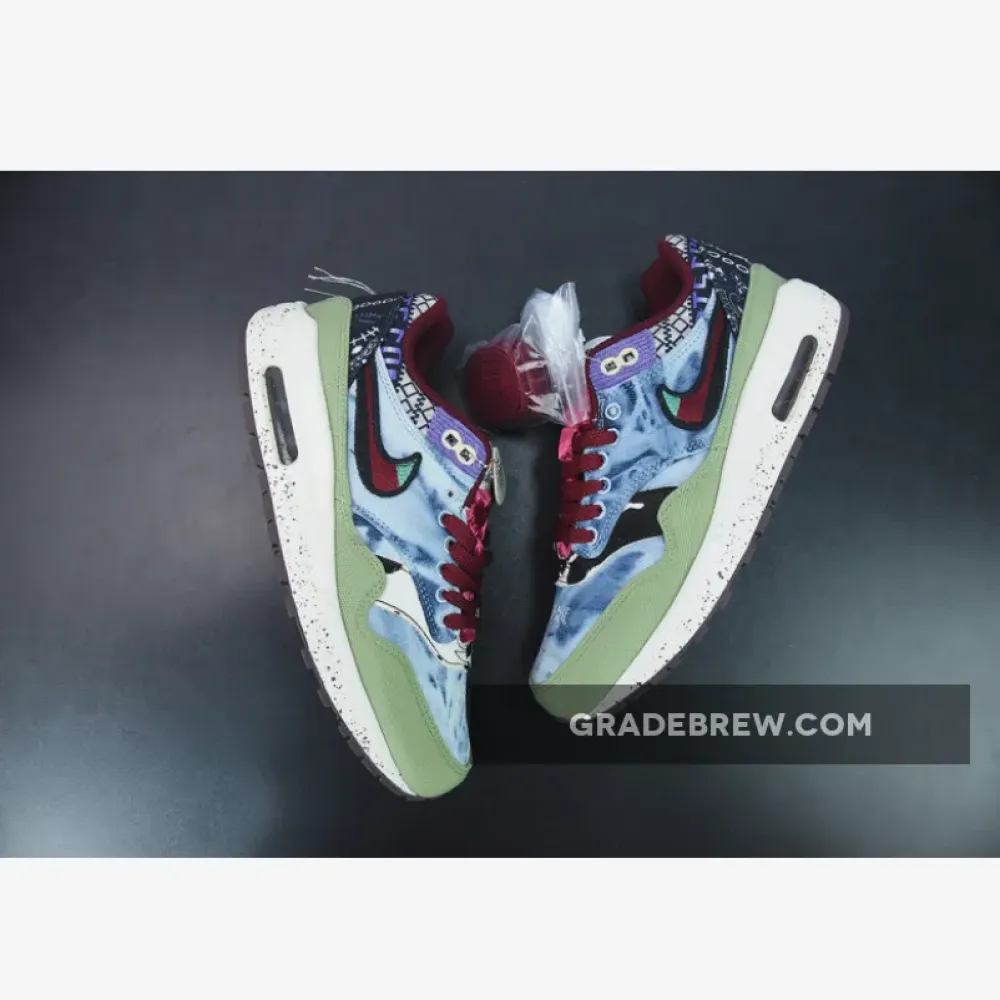 Nike Air Max 1 Mellow Oil Green Sail/Multi-Color/Red DN1803-300