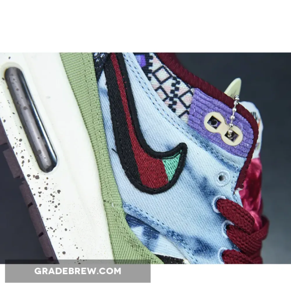 Nike Air Max 1 Mellow Oil Green Sail/Multi-Color/Red DN1803-300